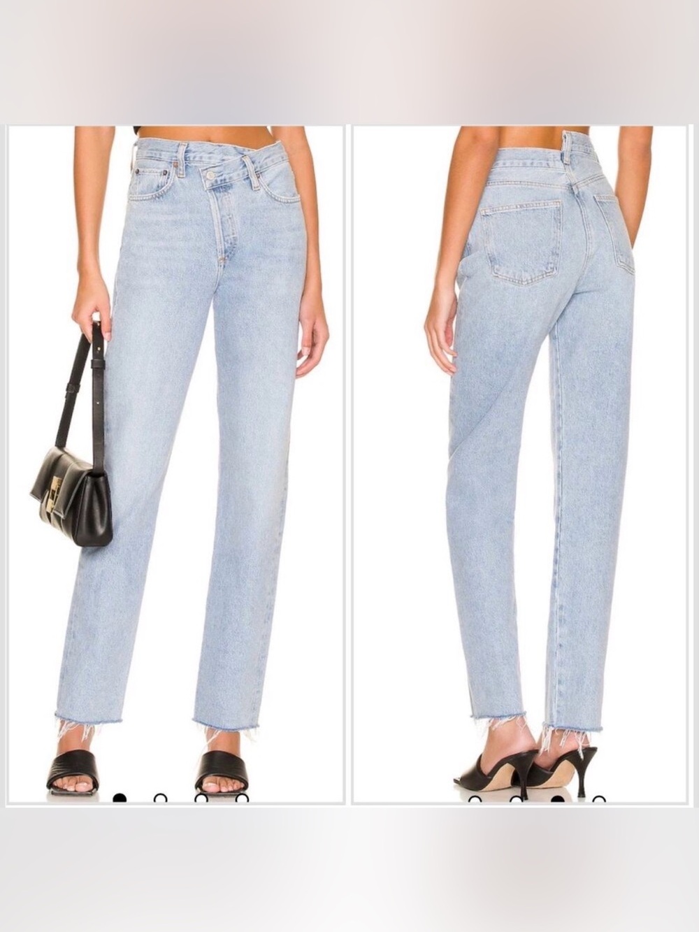 AGOLDE Criss Cross Straight Jeans in size 25